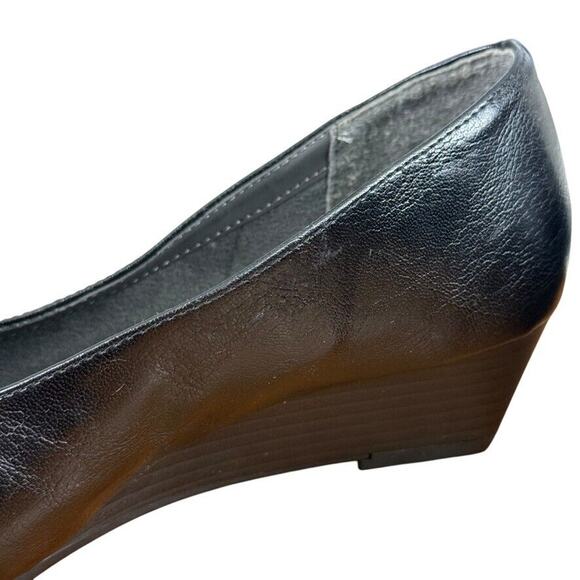 A2 Aerosoles Heelrest Love Spell Black Horse Bit Wedge Loafers Slip On Shoes 8.5 - Picture 4 of 16